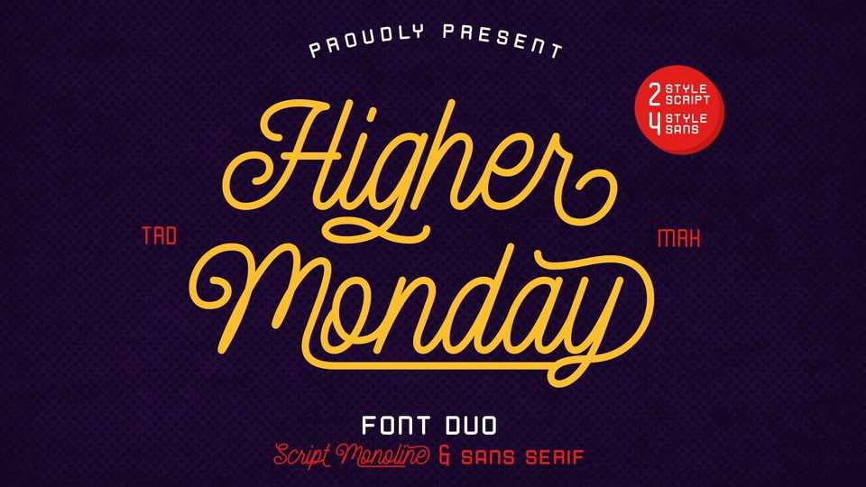 Higher Monday Font › Fontesk