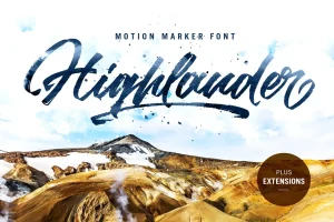Highlander Brush Font