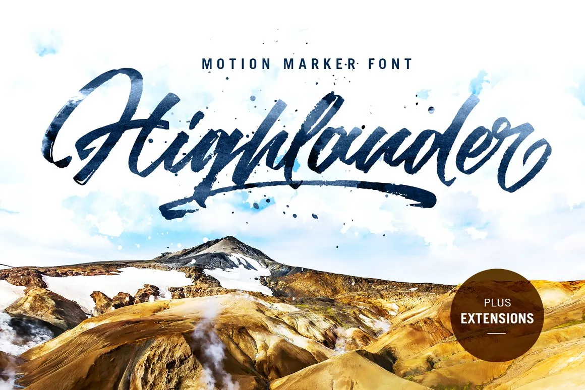 Highlander Brush Font