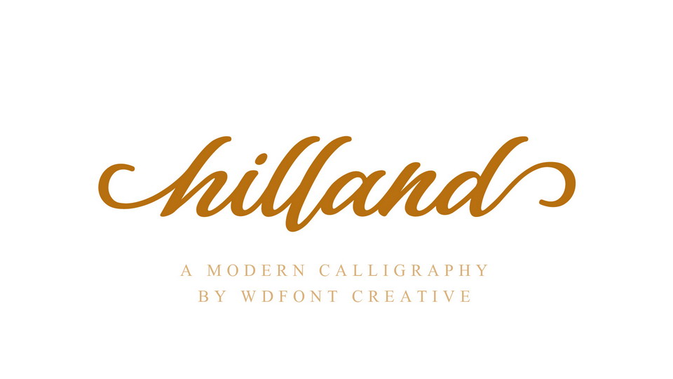 Hilland Script Font › Fontesk