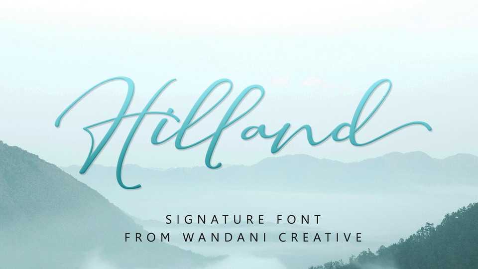 Hilland Signature Font › Fontesk
