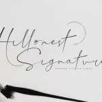Hillonest Signature Font