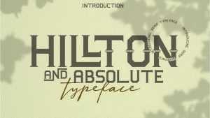 Hillton and Absolute Font › Fontesk