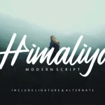 Himaliya Script Font - Fonte Grátis Himaliya Script Font
