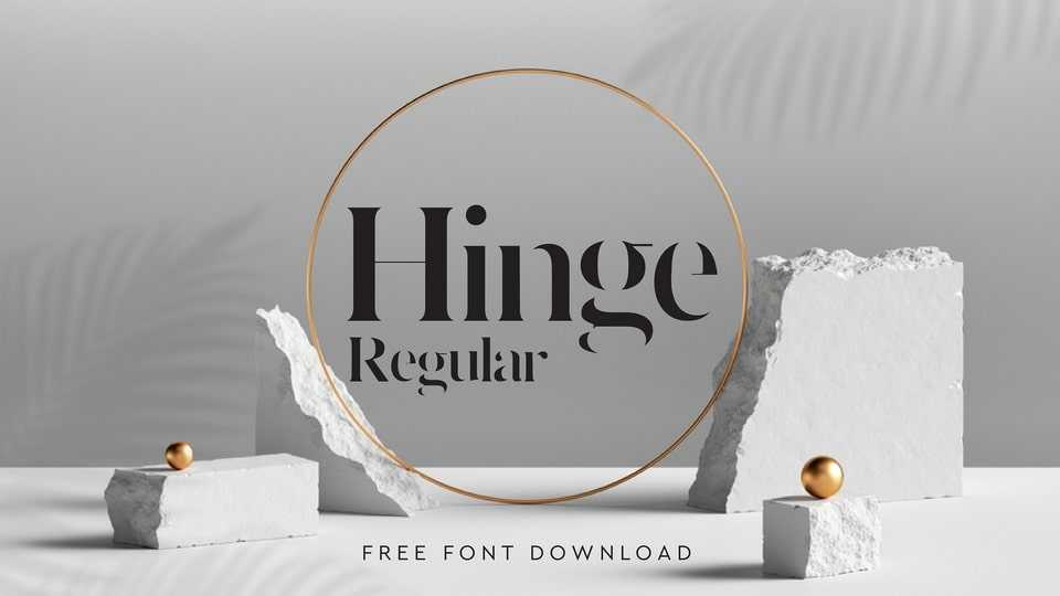Hinge Serif Font › Fontesk