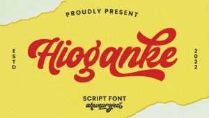 Hioganke Font › Fontesk