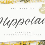 Hippotail Handwritten Font