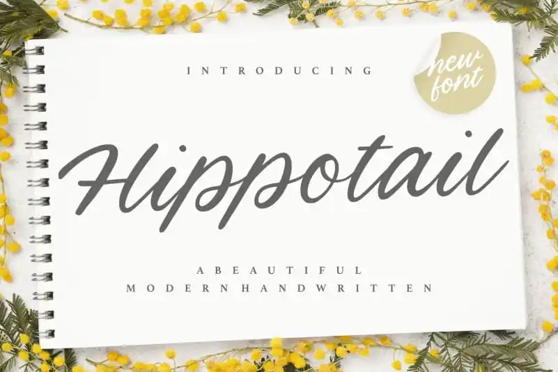 Hippotail Handwritten Font