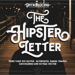 Hipster letter Font
