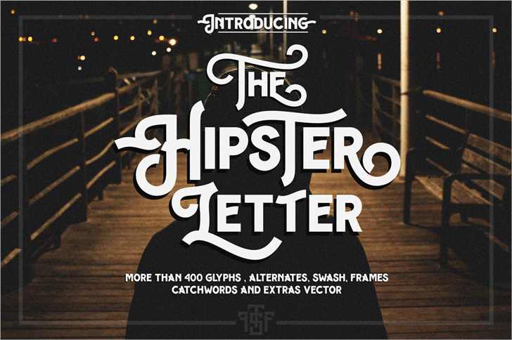 Hipster letter Font