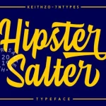 Hipster Salter Font - Fonte Grátis Hipster Salter Font