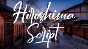 Hiroshima Script Font › Fontesk