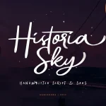 Historia Sky Script Font