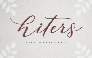 Hiters Calligraphy Font