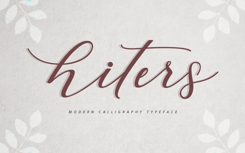 Hiters Calligraphy Font