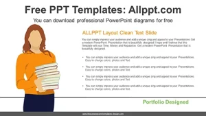 Holding Book Student PowerPoint Diagram