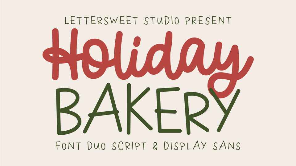Holiday Bakery Font Duo › Fontesk