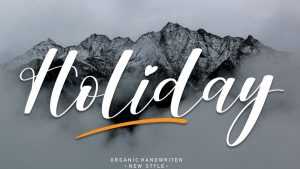 Holiday Script Font › Fontesk