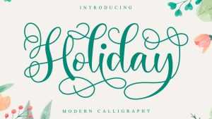 Holiday Script Font › Fontesk