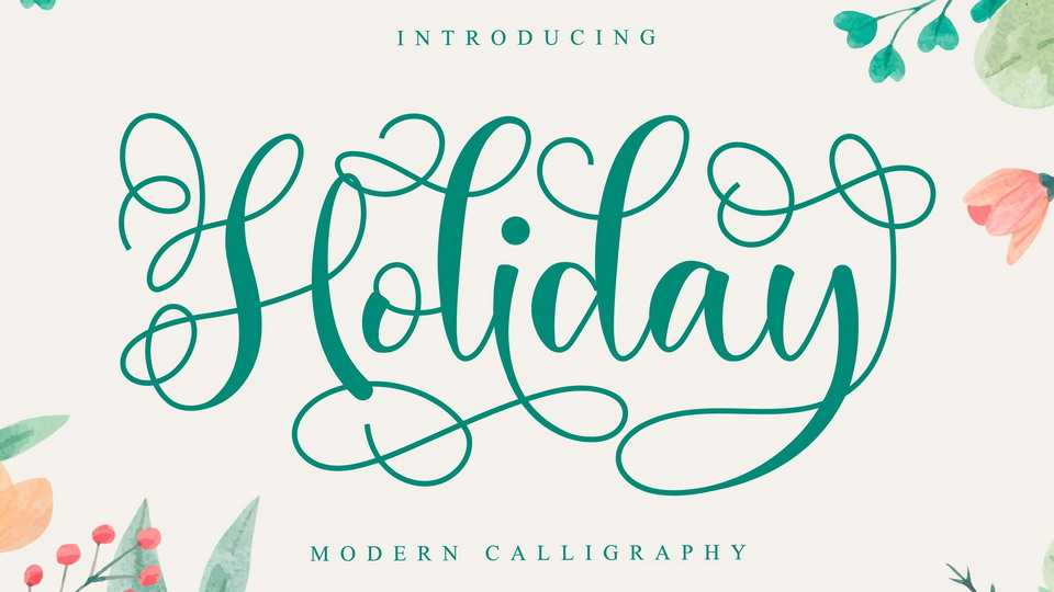 Holiday Script Font › Fontesk