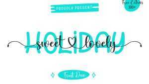 Holiday Sweet Lovely Font › Fontesk