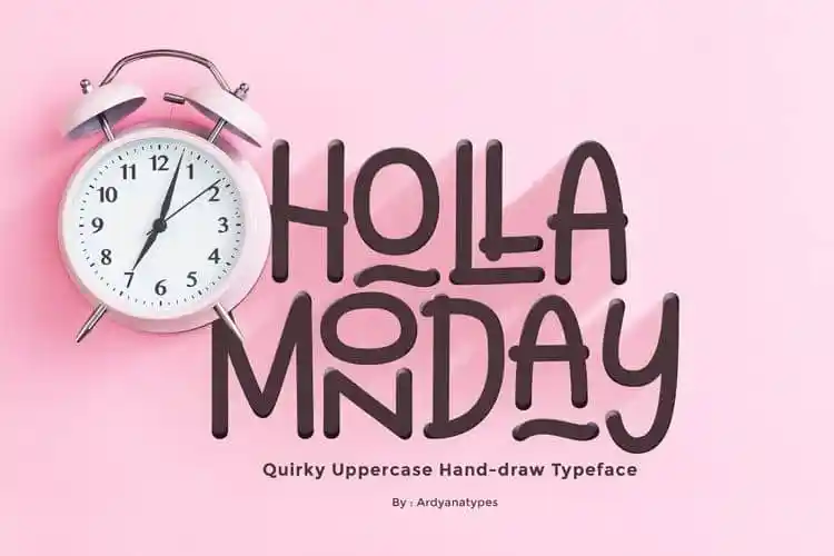 Holla Monday Display Font