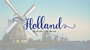 Holland Handwriting Font