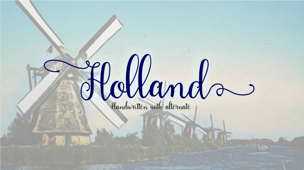 Holland Handwriting Font