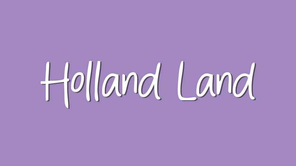 Holland Land Font › Fontesk
