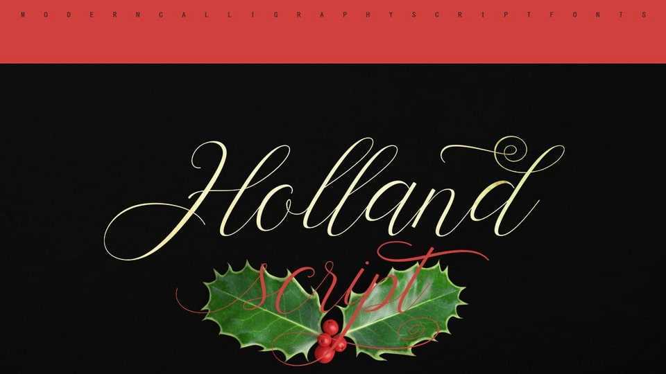 Holland Script Font › Fontesk