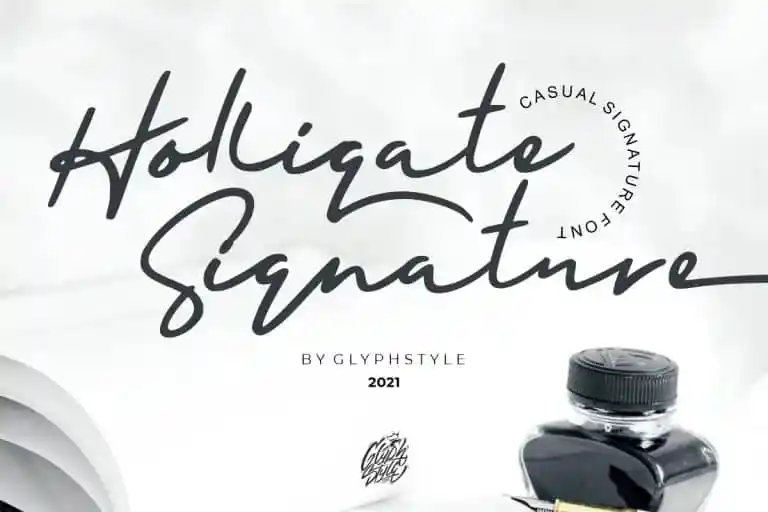 Holligate Signature Script Font