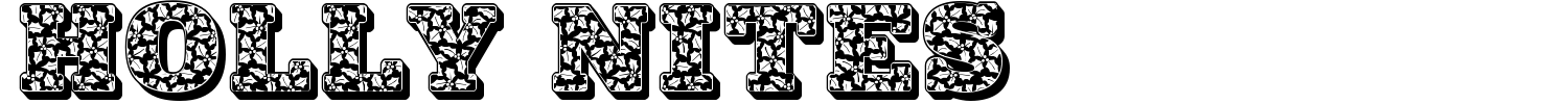Holly Nites Font