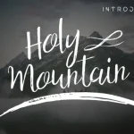 Holy Mountain Script Font - Fonte Grátis Holy Mountain Script Font
