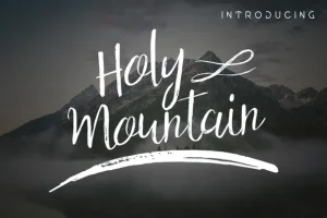 Holy Mountain Script Font