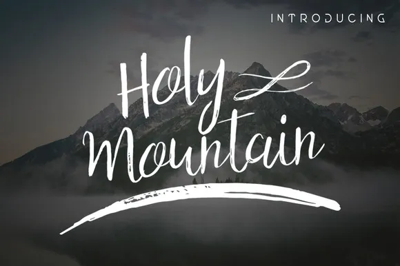 Holy Mountain Script Font