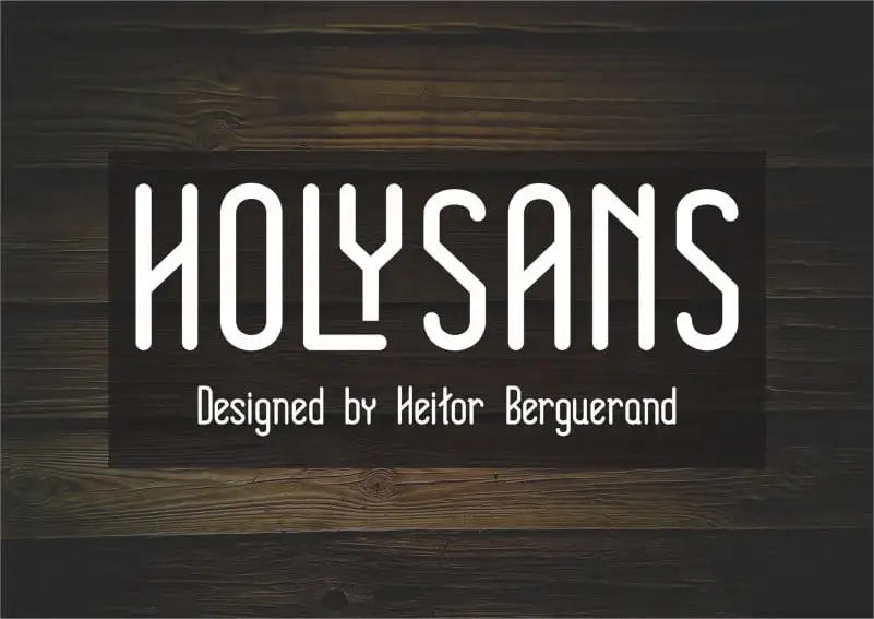 Holy Sans Serif Font