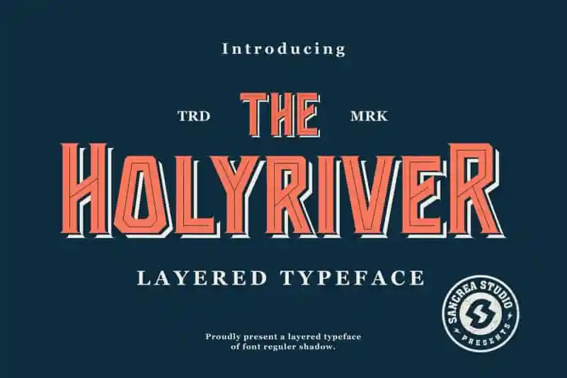 Holyriver Display Font