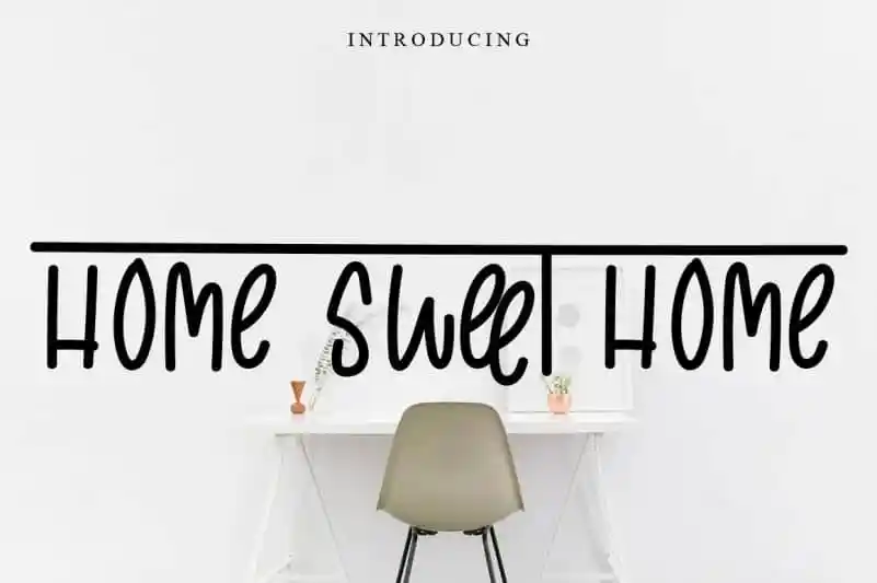 Home Sweet Home Handwritten Font