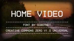 Home Video Font › Fontesk