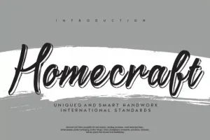 Homecraft Script Font