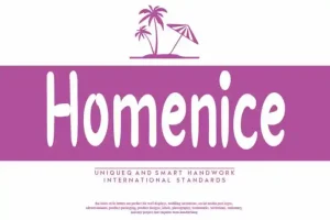 Homenice Script Font