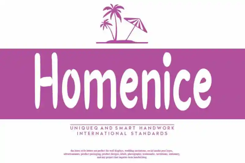Homenice Script Font
