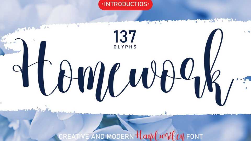 Homework Script Font › Fontesk
