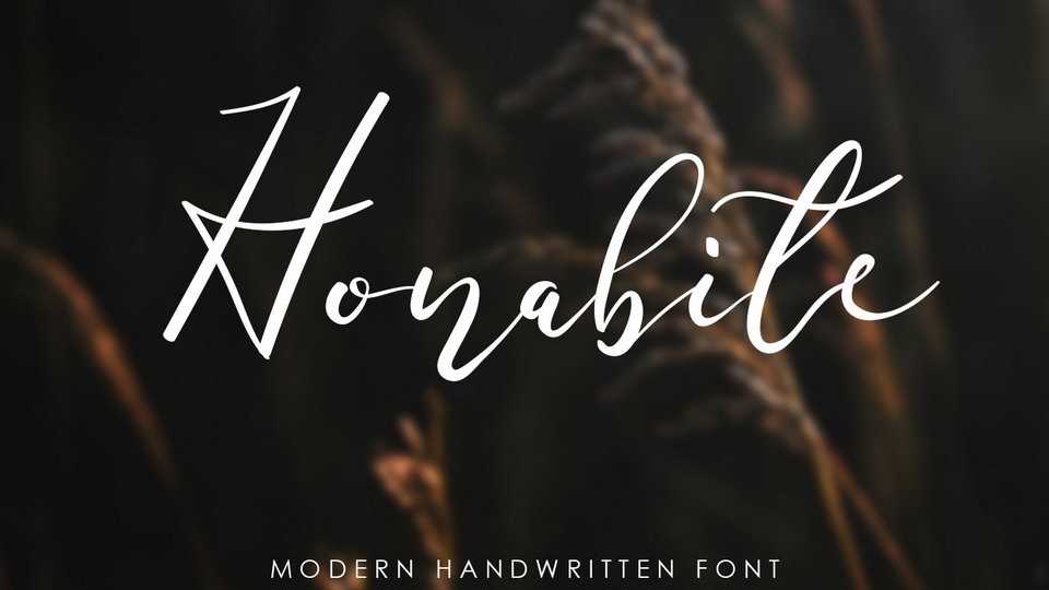 Honabite Script Font › Fontesk