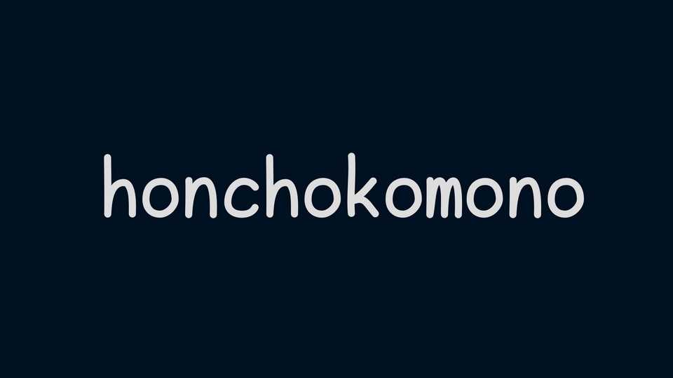 Honchokomono Font Family › Fontesk