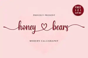 Honey Bears Calligraphy Font