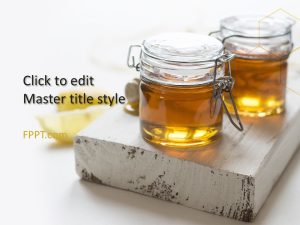 Honey Bee Bottle PowerPoint Template