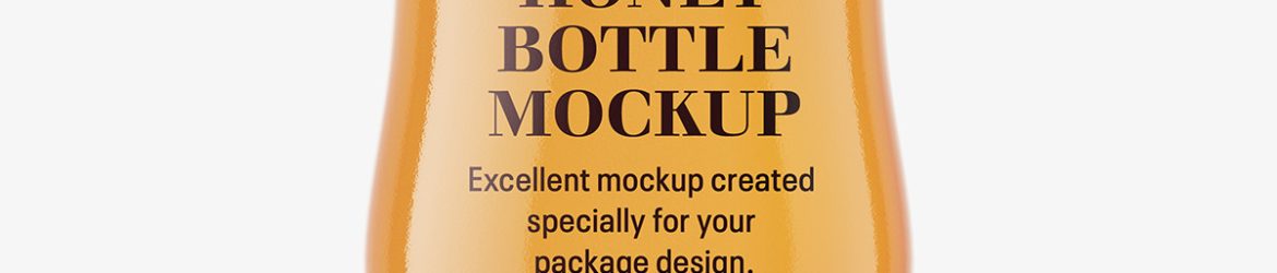 Honey bottle mockup