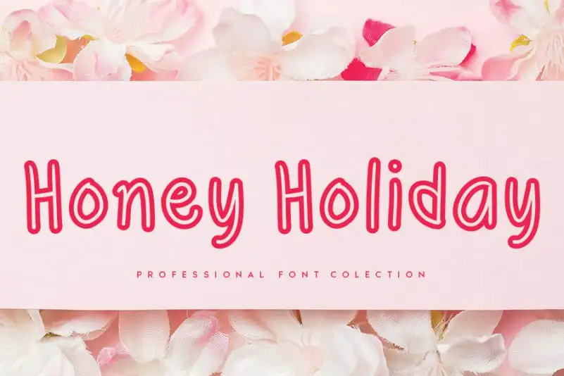 Honey Holiday Display Font