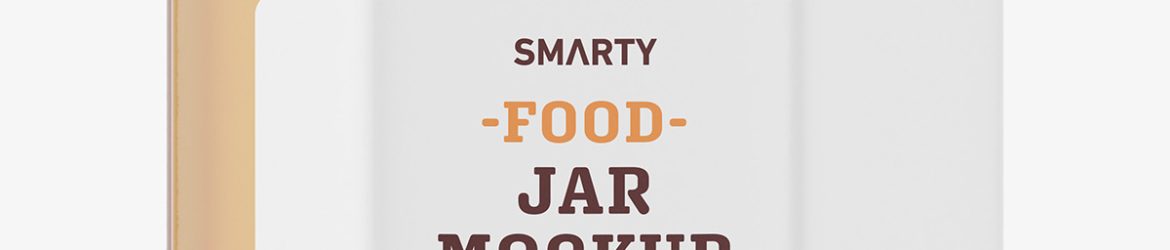 Honey jar mockup